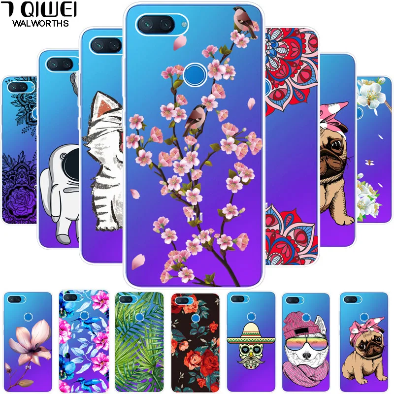 

A For Xiaomi Mi 8 Lite Case Mi8LITE Silicone Soft Phone Case For Coque Xiaomi MI8 Lite Back Cover Transparent TPU MI 8LITE Clear