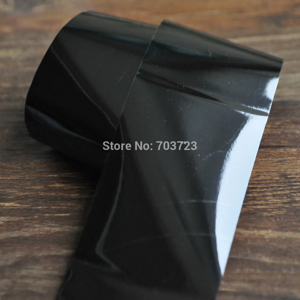 

Sexy Lady Shiny Pure Black Color The new transmission foil nail decals stickers nail jewelry YC454