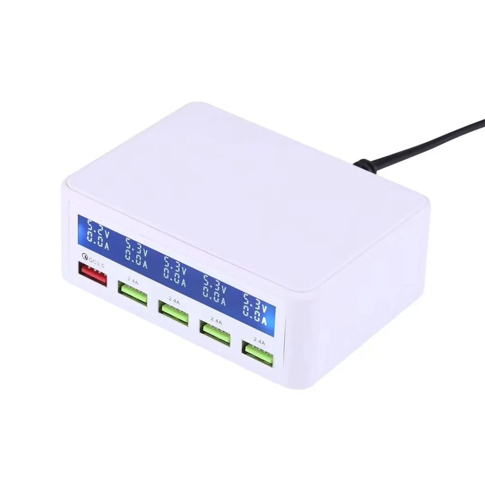 SZYSGSD 40 W شاحن USB متعدد USB محطة شحن ل فون سامسونج اللوحي كاميرا سريعة شاحن 3.0 تهمة سريع الولايات المتحدة الاتحاد الاوروبي الاتحاد الافريقي المكو...