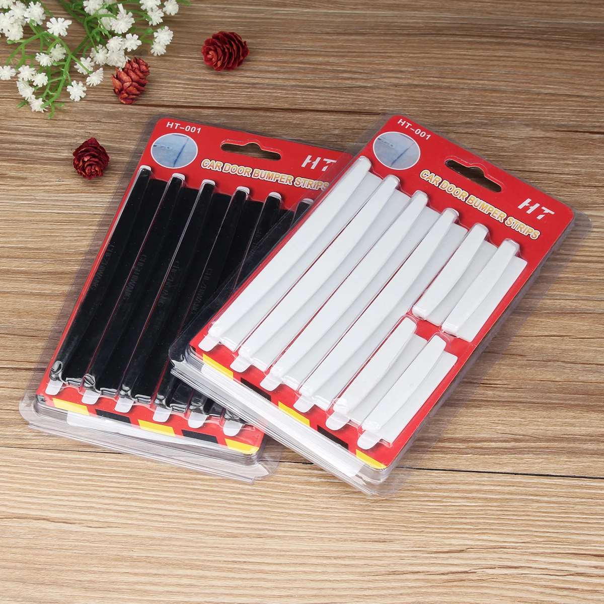 

8pcs/set Universal Car Door Edge Protector Guard Cover PVC Moulding Trim White/Black Car Styling 12.4*1.4cm