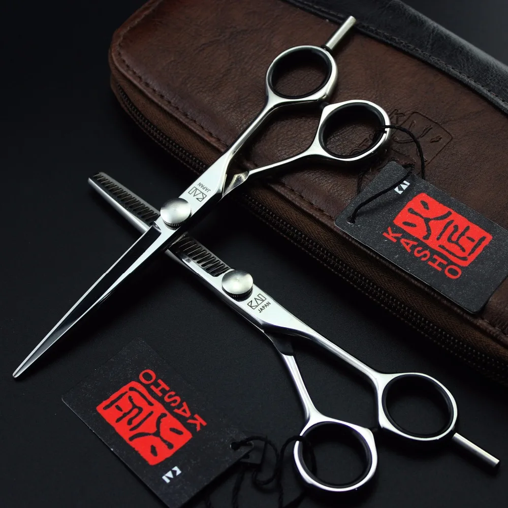 

Kasho 5.5 6.0 inch Hair Scissors pro tesoura hairdressing styling tools salon