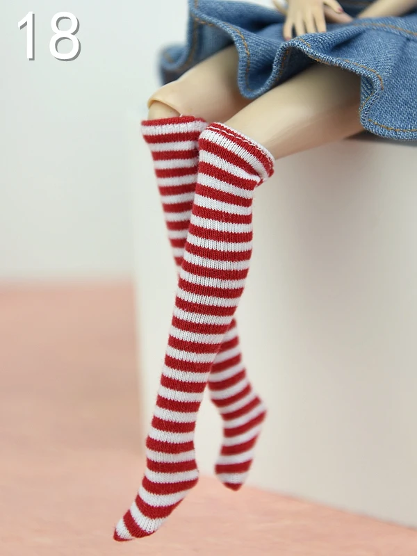 5 пара/лот носки средней длины для кукол Blythe цветные Барби хлопковые 1/6 аксессуары
