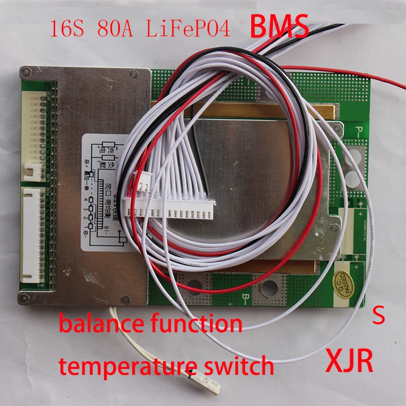 16 s 80A версии s lifepo4 БМС/PCM/PCB Батарея защиты Совета 16 пакеты 18650 LiFePO4 Батарея ячейки w/баланс