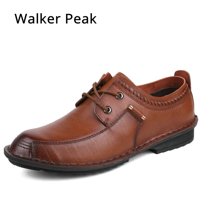

Walker Peak Men Formal Shoes Pointed toe Genuine leather dress shoes 2018 luxury male working footwear fashion oxford shoes