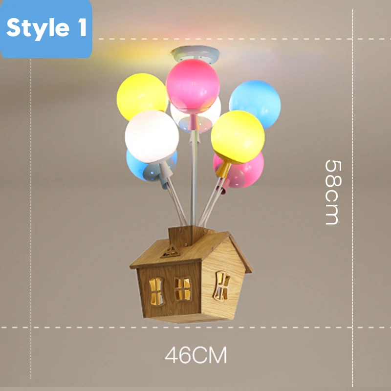 Современный подвесной светильник с подвеской, светильник s светодиодный, цветные шары, индивидуальный светильник для детской комнаты - Цвет корпуса: Style A--8 head
