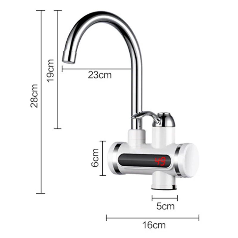 Цифровой электрический водонагреватель кран мгновенная горячая вода кран нагреватель холодный нагреватель кран Tankless мгновенный
