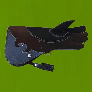

42cm Falcon Protector Glove Eagle Italy Cowhide Leather Protective Falconry Equipment Training Sleeve Glove Hand Hood Handguard