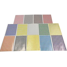 12Sheets/Pack 8mm Round Dot Candy Color Label Self Adhesive Dot Sticker Office School Supplies Tag Stickers