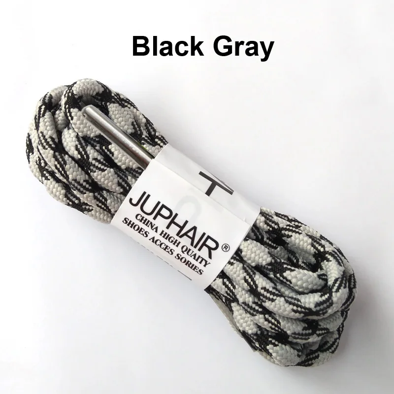 3 Pairs Sneaker Shoelaces Skate Laces Outdoor Sports Casual Multicolor Bumps Round Shoelaces Hiking Laces High-grade Metal Head