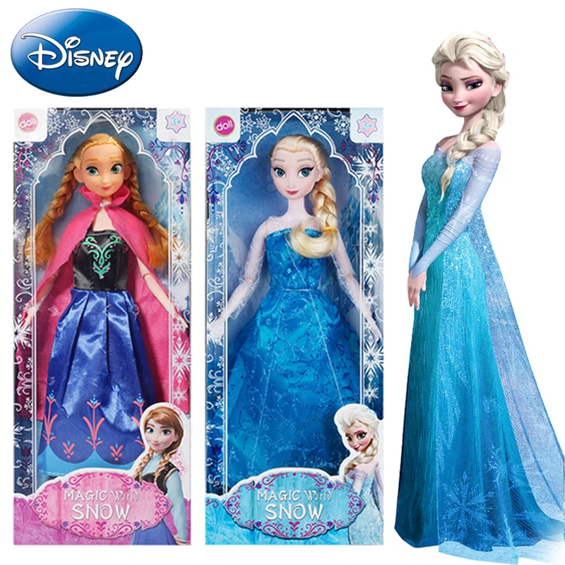 Disney 2019 Original Kids Elsa Dolls Anna Princess Cartoon New Frozen Snow  Queen Children Girls Toys Birthday Gifts Models Doll| | - AliExpress
