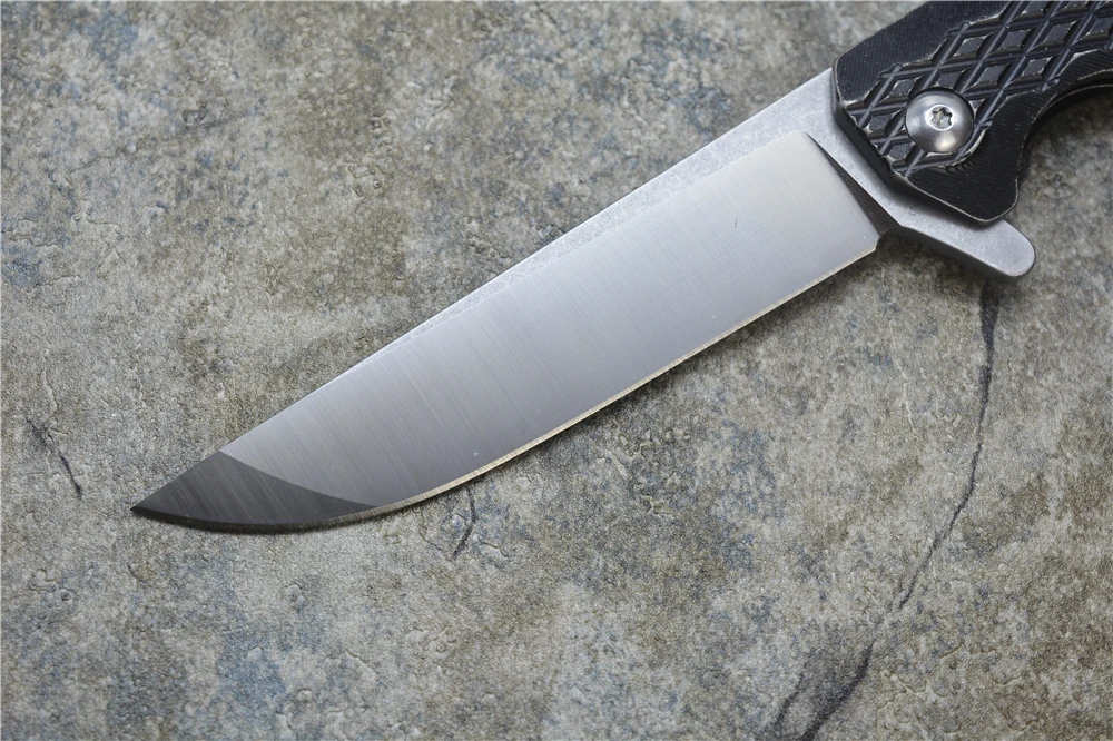 Складной нож Qwaiken с шарикоподшипником лезвие D2 ручка из титанового сплава TC4