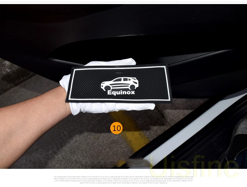 Слот-коврик для двери водная подставка противоскользящая Накладка для хранения Пылезащитная накладка модификация автомобильные аксессуары для Chevrolet Equinox