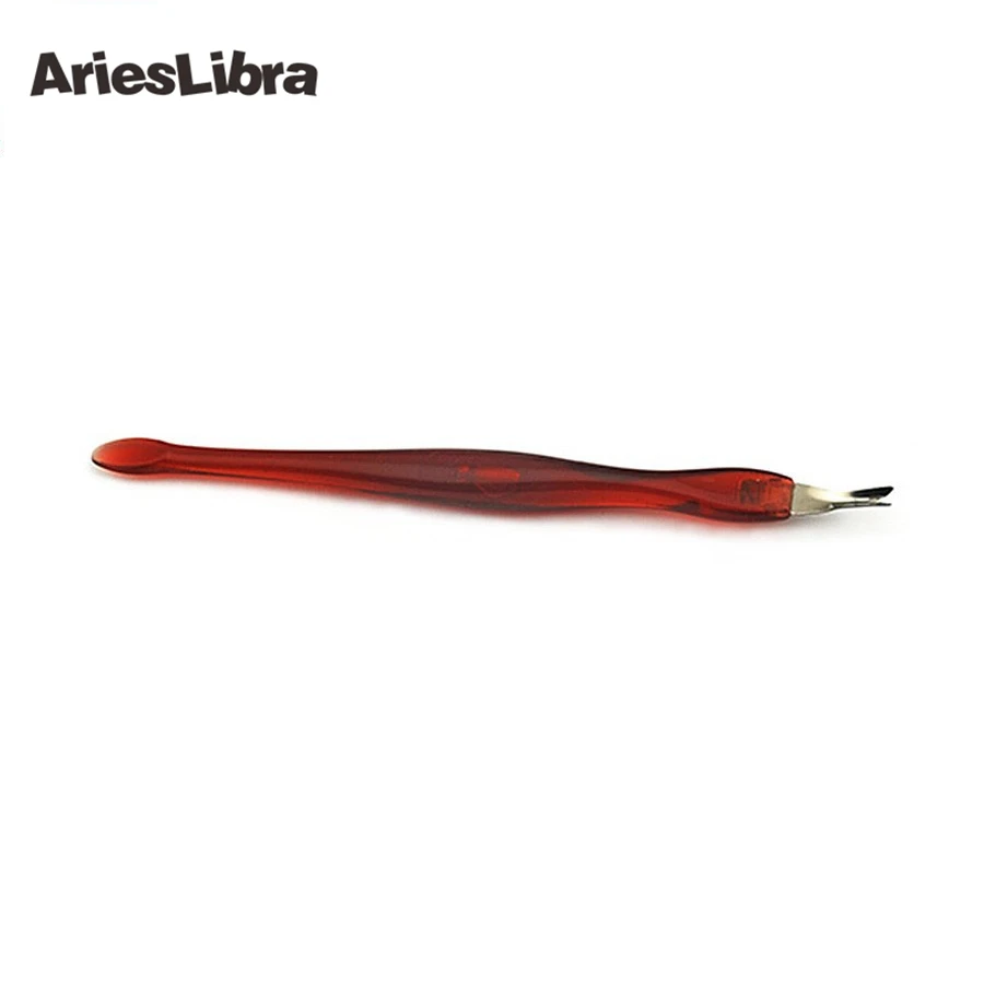 AriesLibra 10 шт./компл. винно красный Уход за ногтями педикюрный пушер для кутикулы