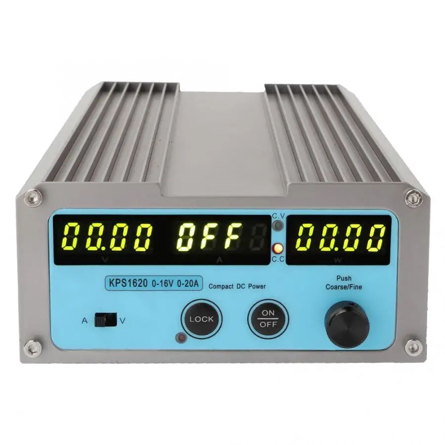 Регулируемый источник питания переключения Питание KPS1620 0-16 V 0-10A/20A Выход Регулируемый Цифровой DC Питание 4 и цифровым дисплеем