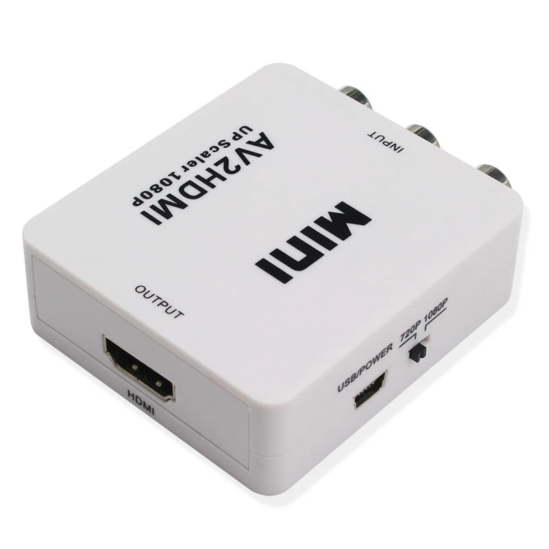 Конвертер сигнала RCA в HDMI AV Full HD 1080P AV2HDMI Mini для ТВ VHS VCR DVD записи чипсеты|rca to|rca to hdmirca