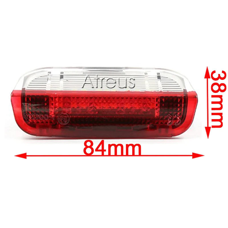 Atreus 2X автомобиля светодиодный дверь приветственное оповещение дневные ходовые огни 12V белый+ красный SMD светодиодный светильник для VW Golf GTi Polo Jetta EOS СС Tiguan Scirocco Touareg
