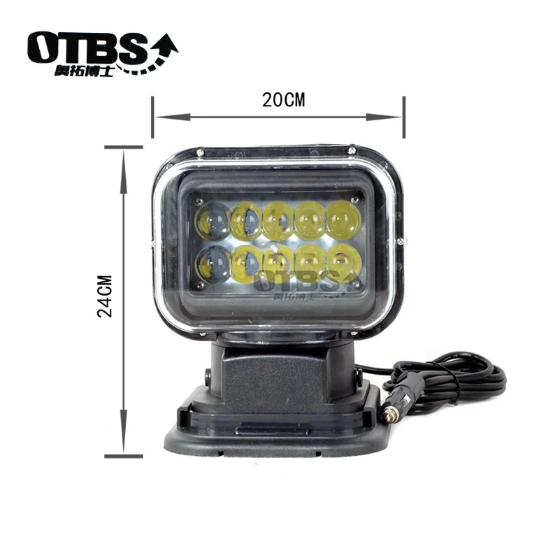 OTBS светодиодный морской светильник с устройством дистанционного управления внедорожный грузовик автомобиль Лодка поисковый светильник 50 Вт 360 градусов для автомобилей автоматический светодиодный поисковый светильник