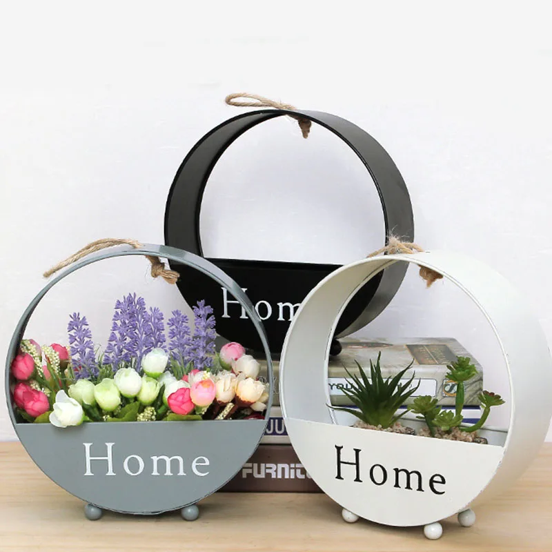 

1pc Iron Hanging For Flower Vintage Macrame Plants Hanger Flowers Hook Storage Home Decorate Wall Pot Garden Art Decor