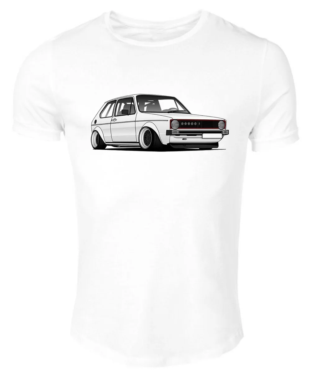 

Germany Classic Legend Car Golf Mk1 Round Neck Straight Cut New 2019 Spring Summer Autumn O Neck Short Sleeves Muscle T Shirts