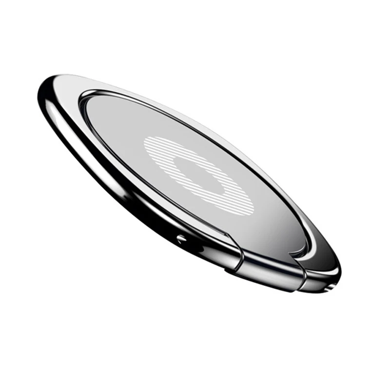 Мобильная подставка-кольцо под Пальцы для телефона 360 Вращение подставки для Планшета Телефона простое кольцо держатель для мобильного телефона ZSMZZY - Цвет: Silver Holder