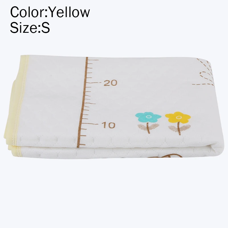 Новинка, пеленки из хлопка с принтом маленького кролика, переносные пеленки для путешествий, водонепроницаемые пеленки для новорожденных - Цвет: Yellow S