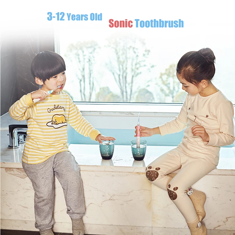 SEAGO Children Electric Toothbrush for 3-12 Ages Battery Children Toothbrush LED Sonic Kids Toothbrush with Timer 3 Nozzles SEAGO Children Electric Toothbrush for 3-12 Ages Battery Children Toothbrush LED Sonic Kids Toothbrush with Timer 3 Nozzles