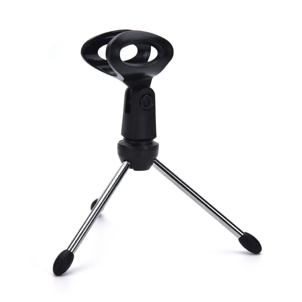 JETTING Adjustable Studio Condenser Microphone Stand Desktop Tripod for Microphone with Windscreen Filter Cover