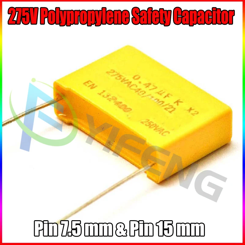 20pcs capacitor X2 capacitor 275VAC X2 Polypropylene film capacitor 0