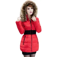 Зимняя куртка Для женщин зимняя куртка и пальто для мальчиков теплая большой меховой воротник длинные теплые большие размеры Размеры пальто парка Vestidos BD001