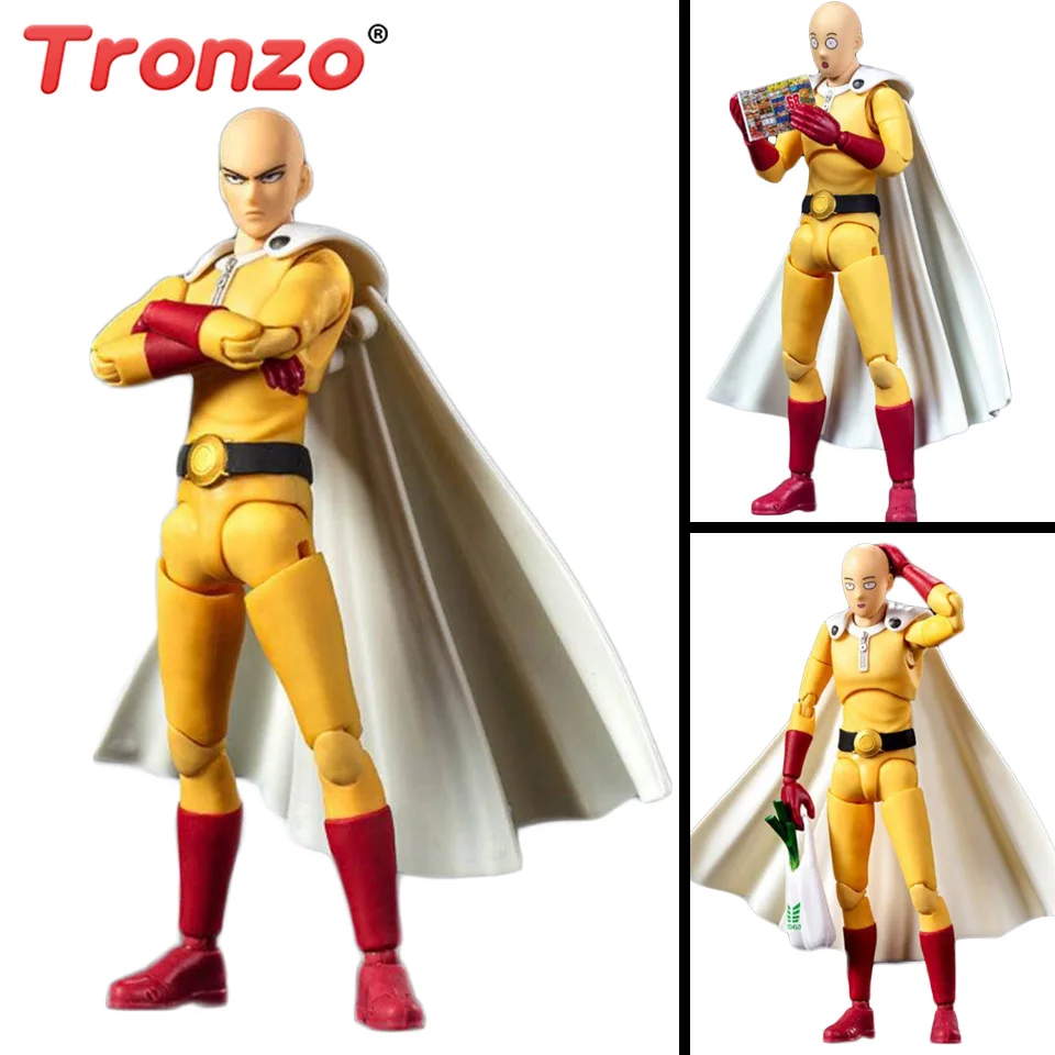 

Tronzo Action Figure Figma 310 Anime One Punch Man Saitama Genos SHF Hero Saitama PVC Figure Model Toys Saitama Figurine Gifts