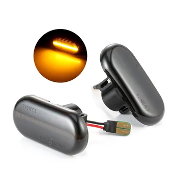 

2 pcs smoked LED side marker light Turn Signal Light Amber Light for NISSAN interstar kubistar SMART 453 FORTWO LEAF