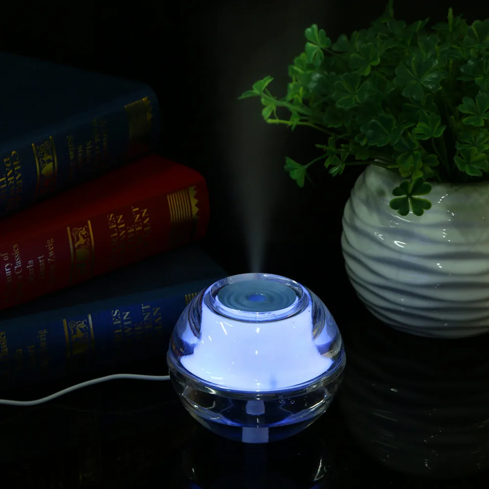 

New Crystal Air Humidifier for Home Ultrasonic Humidifiers with LED Night Light Air Fresher Atomizer Mist Maker Aroma Diffuser