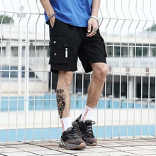 Боковые мульти накладные карманы повседневные мужские шорты летние хип хоп мешковатые шорты в уличном стиле качественные мужские фитнес джоггеры короткие брюки