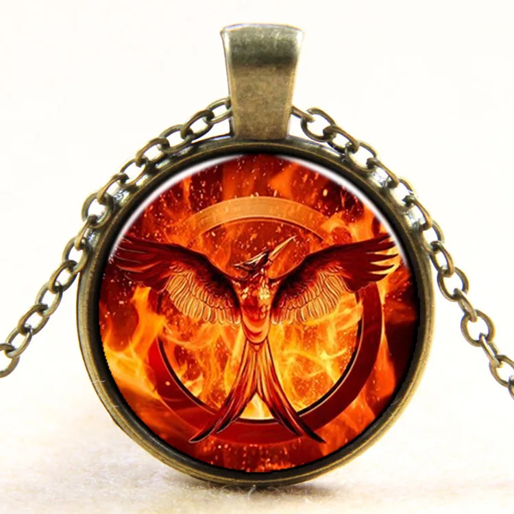 2015 New Vintage Jewelry Phoenix Badge Necklace 3D Pendant Fashion