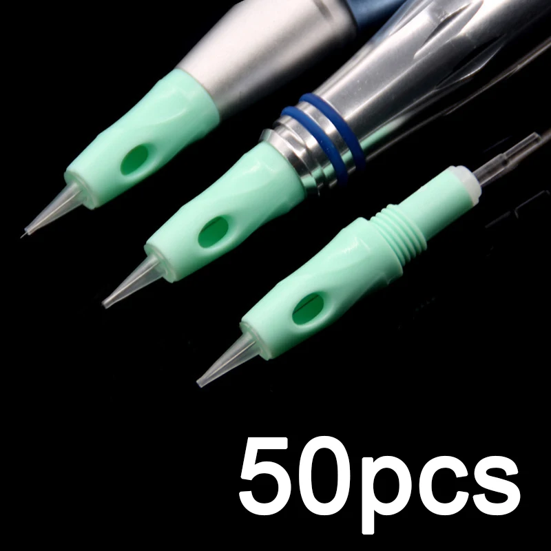 

Free shipping 50Pcs D1R 1R 2R 3R 5R 3F 5F 7F Cartridge Needle Permanent Makeup Tattoo Needle For Liberty and Charmant Machine
