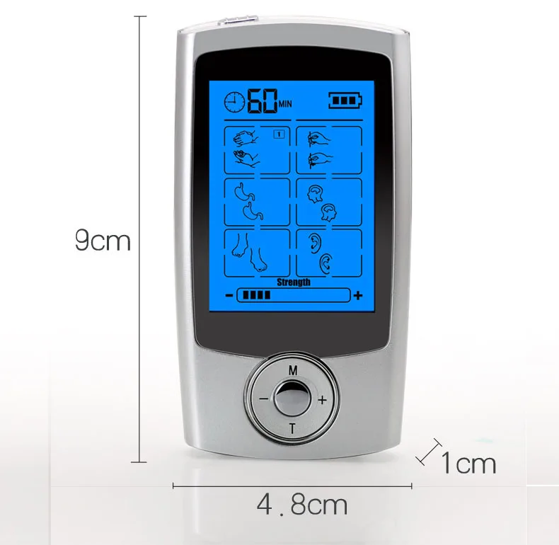 Rechargeable16 режим тонизирующее устройство мини-массажер для тела цифровой электрод для массажера мышцы акупунктурный стимулятор для