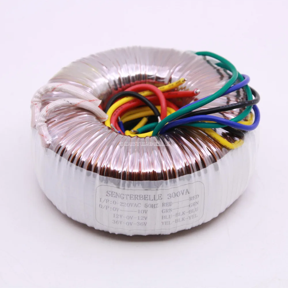 300VA Toroidal Transformer Dual 36V Dual 12V Single 10V 300W Power Transformers For Amplifier Audio