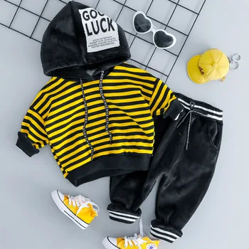 

New Baby Boy and Girl Sets Winter Thickness Autumn Baby Outfit Newborn Clothes 8ST030