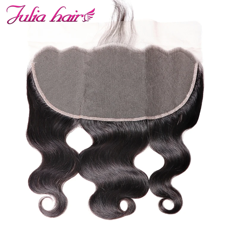 

Ali Julia Hair 13*6 Inch Lace Frontal Brazilian Body Wave Frontal With Baby Hair Swiss Lace Natural Remy Hair