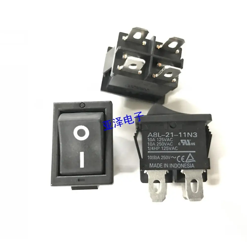 A8L-21-11N3 рокер переключатель 4 контактный выключатель питания 10A250V | Обустройство