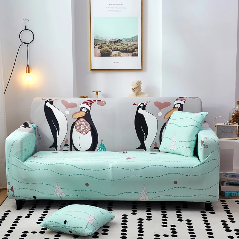 

Cartoon Universal Elastic Sofa Cover Tight Wrap All-inclusive Slip-resistant Sofa Living Room Single/Two/Three/Four-seater