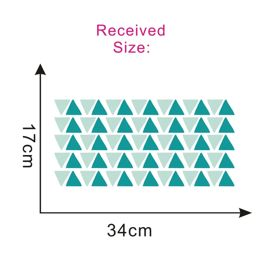 Colorful Triangle Wall Decals Sticker 