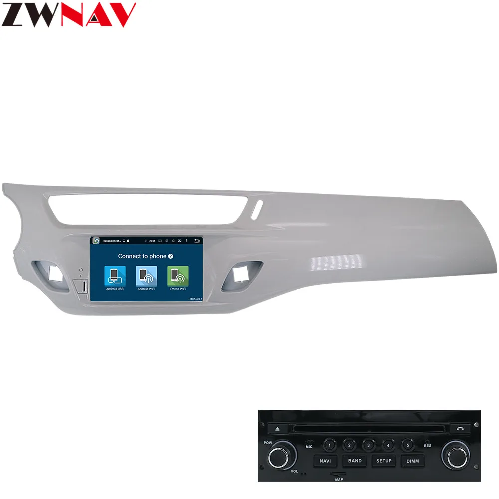 Flash Deal Android 9.0 8 Core RAM 4G ROM 32G Car DVD Player GPS Stereo Navigation Auto Radio Multimedia for Citroen C3 DS3 2010-2016 White 1