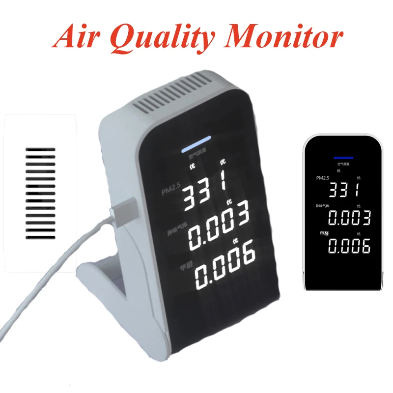 

Air Quality Monitor Detector Home Car Office Air Indicator PM2.5 Formaldehyde TVOC KINYO Original New Smart Air Purifier Parts
