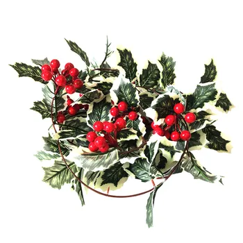 

Red Fruit Rattan Party Window Garden Decoration Coppers Wire Lamp Christmas Decorations For Home Decoration Accessories Гирлянда