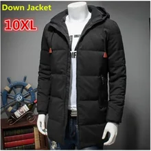 Новинка 8XL 7XL 6XL Зимняя Толстая Парка мужская куртка стеганая Повседневная теплая ветровка от снега пальто мужские пуховики