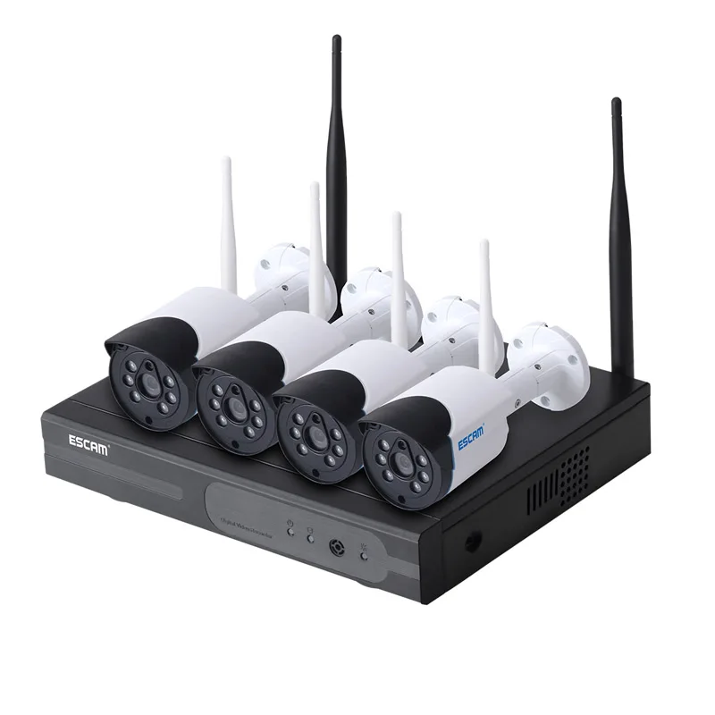 ESCAM WNK404 4CH 720P Открытый ИК Видео беспроводной видеонаблюдения безопасности IP