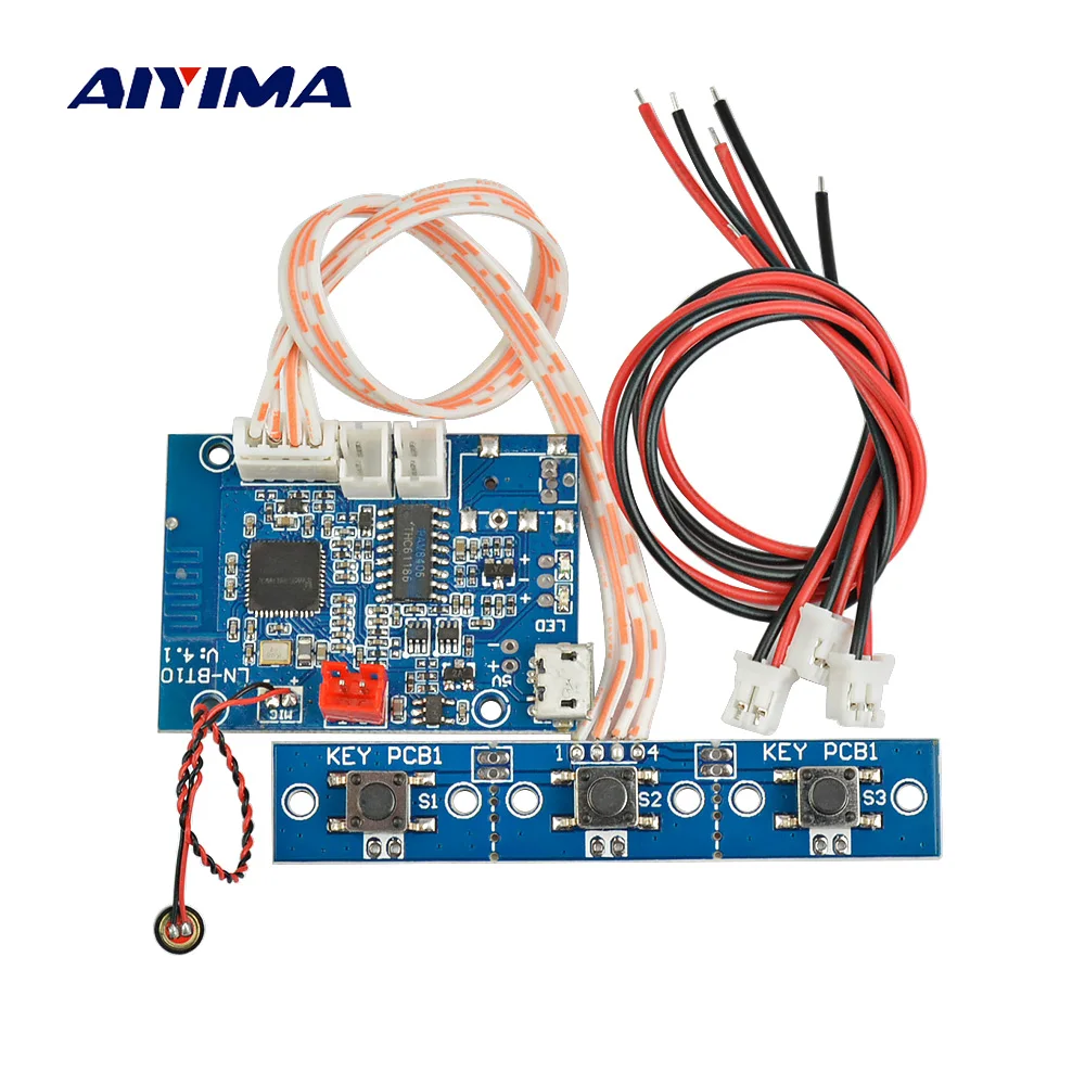 

Aiyima 5Wx2 Stereo 4.1 Bluetooth Audio Amplifier Board PAM8406 Amplificador Bluetooth Receiver Board Handsfree