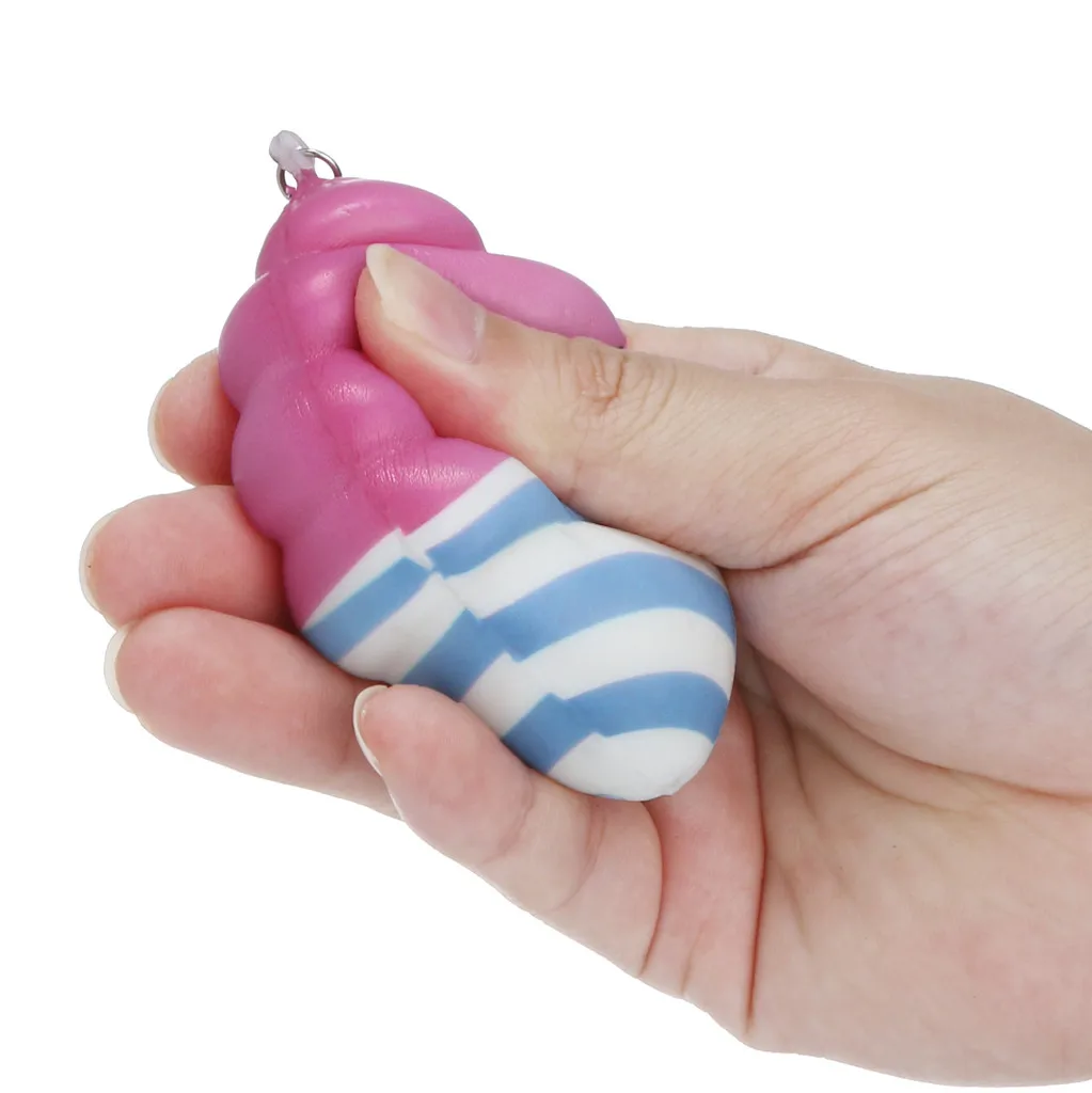 Сжимаемые мягкие сжимаемые игрушки Kawaii Jumbo Unicornor Poo Slow Rising Cream ароматическая