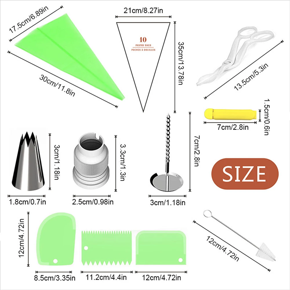 62 шт. принадлежности для украшения торта инструменты для выпечки торта с 36 насадками из нержавеющей стали русская выпечка Набор насадок Кондитерские пакеты